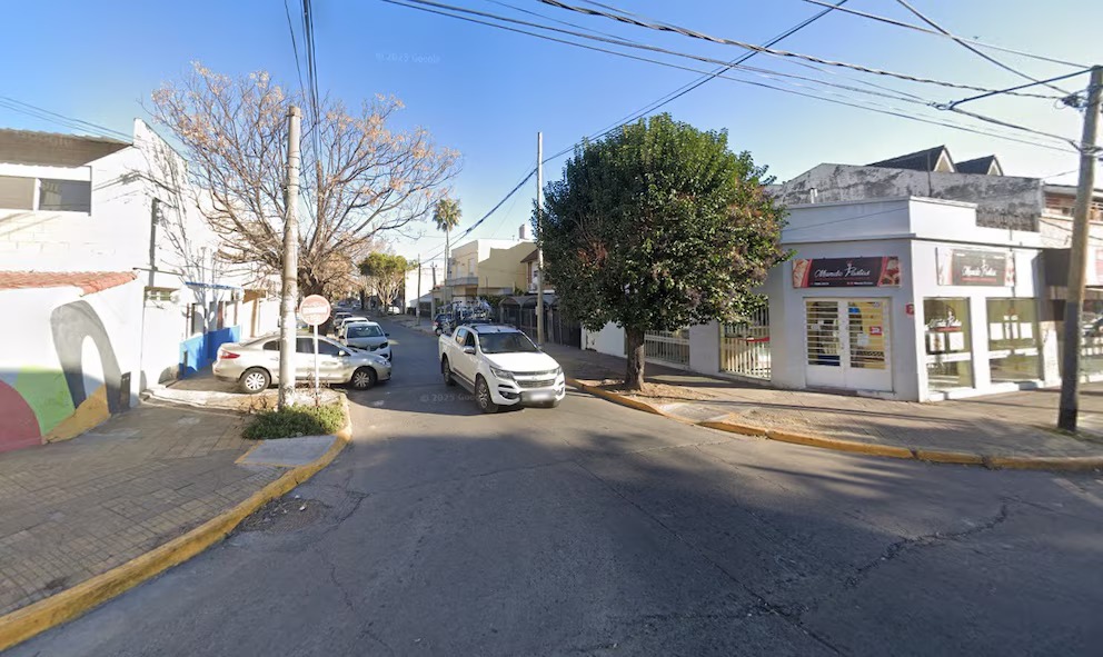 El lugar donde ocurrió el homicidio en Caseros