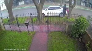 Mar del Plata: en 10 segundos robó la rueda de auxilio de un auto a pesar de la alarma