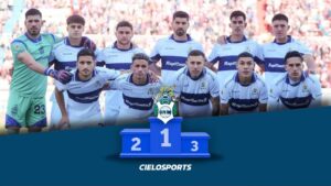 El podio de Gimnasia en el empate ante San Lorenzo